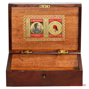 CAJA DE HABANOS HEBRA DEL CENTENARIO DE LA INDEPENDENCIA DE VENEZUELA 1910