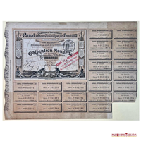 OBLIGACIÓN DE 1000 FRANCOS AL 3%, LA COMPAÑÍA UNIVERSAL DEL CANAL INTEROCEÁNICO, 1886