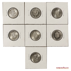 COLECCIÓN DE MONEDAS DE 1BS DE NÍQUEL 1967 A 1990