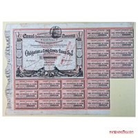 OBLIGACIÓN DE 500 FRANCOS AL 5%, LA COMPAÑÍA UNIVERSAL DEL CANAL INTEROCEÁNICO, 1883