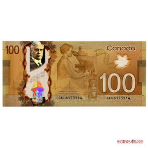 100 DOLLARS DE POLÍMERO DE CANADÁ, 2011