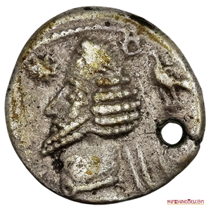 DRACMA DE PLATA DEL IMPERIO PARTO ACUÑADO BAJO PHRAATES IV, 38 AL 2 ANTES DE CRISTO