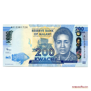 200 KWACHA DE MALAWI 2012 CON HOLOGRAMA