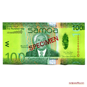 SPECIMEN DE 100 TALA DE SAMOA, 2017