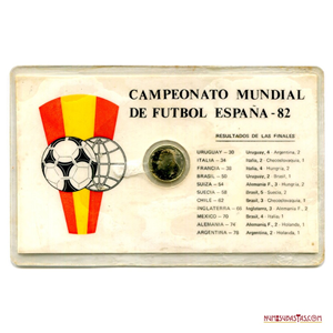 MEDALLA DE PLATA CON MOTIVO DE LAS 100 PESETAS DEL MUNDIAL ESPAÑA 82