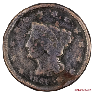 MONDA DE 1 CENT DE USA ACUÑADA EN EL AÑO DE 1841