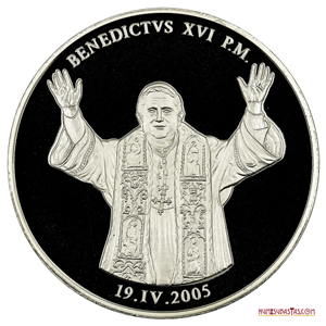 MEDALLA CONMEMORATIVA DE LA ELECCIÓN DE BENEDICTO XVI COMO PAPA