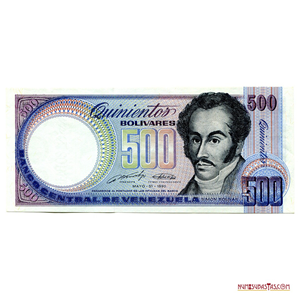 ESPÉCIMEN SIN SELLO DE 500BS MAYO-31-1990 EN ALTO GRADO DE CONSERVACIÓN
