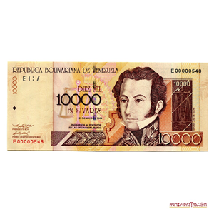 10.000BS DEL 25 DE MAYO DE 2004, SERIAL BAJO E00000548