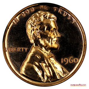 ONE CENT DE USA PROOF 1960, FECHA GRANDE