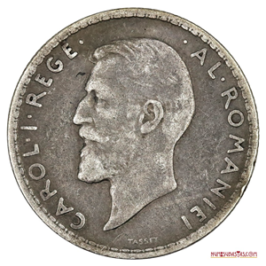 MONEDA DE PLATA DE 1 LEU DE RUMANIA DEL AÑO 1910