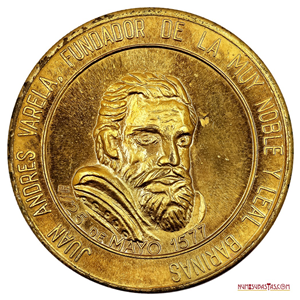 MEDALLA DEL CUATRICENTENARIO DE LA FUNDACIÓN DE BARINAS 1977