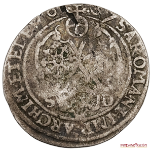 1/24 THALER EN PLATA DE 1737 SAJONIA - ALBERTINE