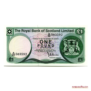 ESCASO 1 POUND DEL BANCO REAL DE ESCOCIA DE 1972