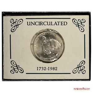 ½$ DE PLATA 1982 CONMEMORATIVO 250 AÑOS DEL NATALICIO DE WASHINGTON