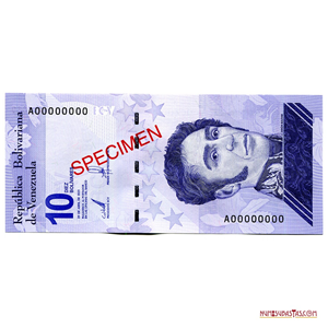 SPECIMEN DEL BILLETE DE 10BSD DEL 29 DE ABRIL DE 2021