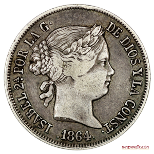 40 CENTÉSIMOS DE ESCUDO ACUÑADOS EN MADRID EN 1865