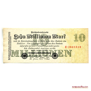 ALEMANIA WEIMAR, 10.000.000 MARK, 25 DE JULIO DE 1923. ESCASO EN ESTA
CONDICIÓN