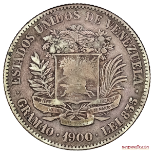 MONEDA DE 2BS DE 1900 EN BUEN GRADO DE CONSERVACIÓN