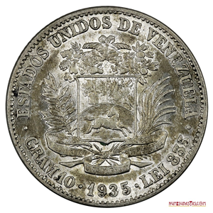 ATRACTIVO 2BS DE PLATA DE 1935 EN BUEN GRADO DE CONSERVACIÓN