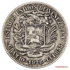 MONEDA DE PLATA DE 2BS DEL AÑO 1926