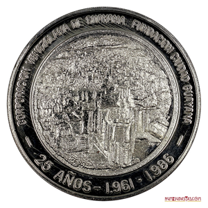 MEDALLA DE LOS 25 AÑOS DE LA CORPORACIÓN VENEZOLANA DE GUAYANA 1986