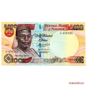 100 NAIRA DE NIGERIA 2007 EN ALTO GRADO DE CONSERVACIÓN