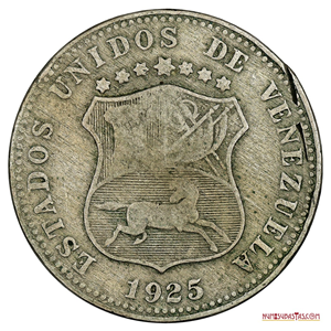 ESCASA LOCHA O MONEDA DE 12 ½ CÉNTIMOS DE 1925