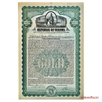 BONO DE 1.000$ AL AL 6 ½% EN DEUDA PÚBLICA, PANAMÁ, 1926