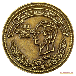 MEDALLA DEL BICENTENARIO DE LA BATALLA DE CARABOBO POR NUMISUBASTAS
