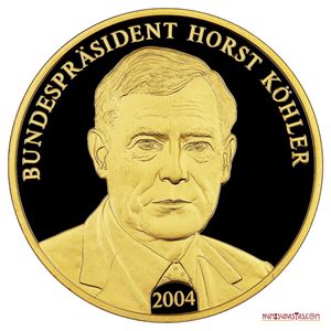 GRAN MEDALLA PROOF EN HOMENAJE AL PRESIDENTE ALEMÁN HORST KÖHLER 2004