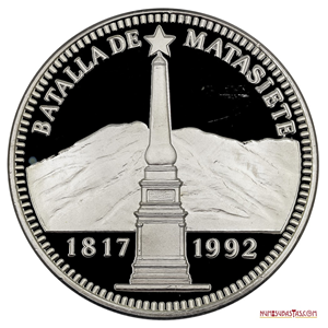 175 ANIVERSARIO DE LA BATALLA DE MATASIETE EN PLATA PROOF