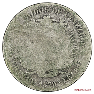 EL PRIMER 2 BS ACUÑADO EN EL AÑO 1879