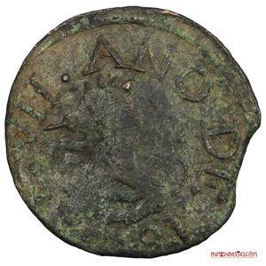 MONEDA DE ½ REAL DE GUAYANA DEL AÑO 1815