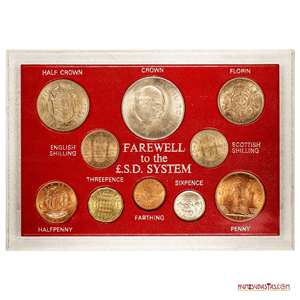 MINT SET DESPEDIDA DEL SISTEMA TRADICIONAL BRITÁNICO 1954-1967