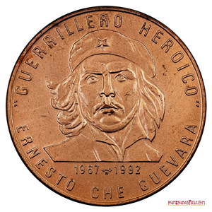 GRAN PIEZA DE 1 PESO DE 1993, 25 AÑOS DE LA MUERTE DEL CHE GUEVARA