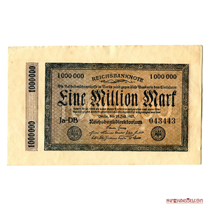 ALEMANIA WEIMAR, 1.000.000 MARK, 25 DE JULIO DE 1923. ESCASO EN ESTA
CONDICIÓN