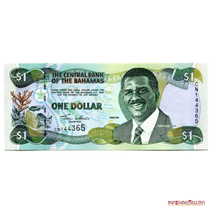BILLETE DE 1$ DE BAHAMAS DEL AÑO 2001 EN ALTO GRADO