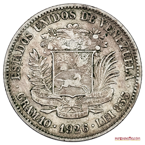 MONEDA DE PLATA DE DE 2BS DE 1926 EN BUEN GRADO