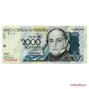 2.000BS DEL 29 DE OCTUBRE DE 1998, SERIAL BAJO A00000625