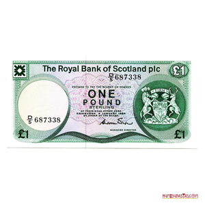 BILLETE DE 1 LIBRA ESTERLINA DEL BANCO REAL DE ESCOCIA DE 1984