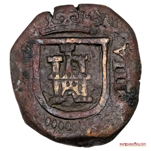 8 MARAVEDÍS ACUÑADO EN MADRID EN EL AÑO 1619. FELIPE III
