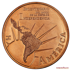 1 PESO DEL BICENTENARIO DEL INICIO DE LA GESTA DE LA INDEPENDENCIA