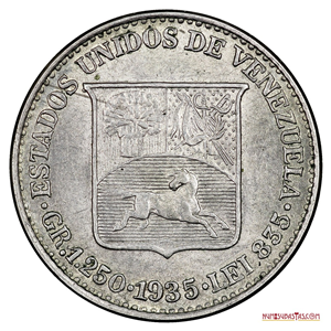 MEDIO DE PLATA DEL AÑO 1935 EN ALTO GRADO