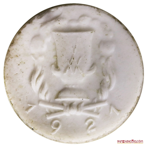 INTERESANTES 30 PFENNIG DE MEISSEN DE 1921 EN PORCELANA BLANCA