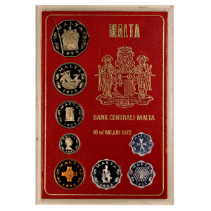 ESPECTACULAR PROOF SET DE MALTA DEL AÑO 1972