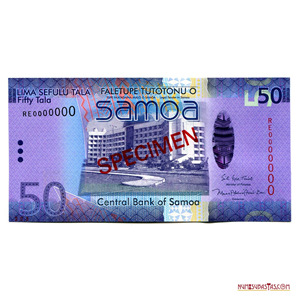 SPECIMEN DE 50 TALA DE SAMOA, 2017