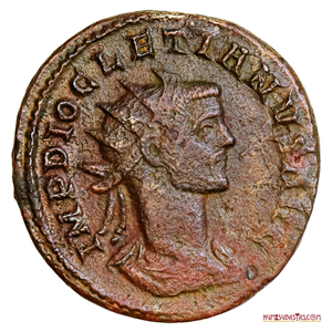 ANTONINIANO DEL EMPERADOR DIOCLECIANO ACUÑADO EN ROMA EN EL 285DC