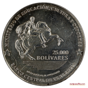 ESCASOS 25.000BS DE LOS 180 AÑOS DE LA BATALLA DE CARABOBO
