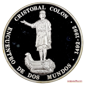 1.000BS, 1991, PROOF DEL V CENTENARIO DEL ENCUENTRO ENTRE DOS MUNDOS